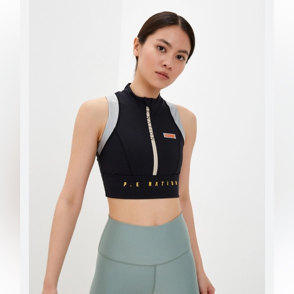 P.E Nation Rotation Sports Bra Half Zip - Picture 4 of 17
